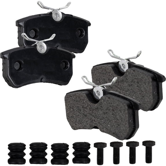 Brake Pad Set Compatible with 2001-2007 Ford Focus 2014-2019 Fiesta 4Cyl 2.3L 2.0L 1.6L Rear