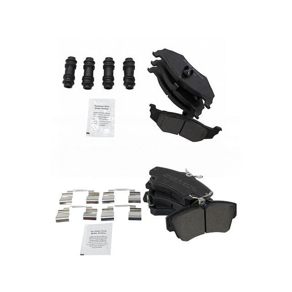 Brake Pad Set - Compatible with 2001 - 2010 Chrysler PT Cruiser 2002 2003 2004 2005 2006 2007 2008 2009