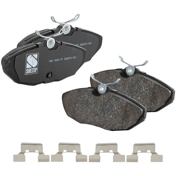 Brake Pad Set Compatible with 2002, 2004-2005 Ford Thunderbird 2000-2006 Lincoln LS 8Cyl 6Cyl 3.9L 3.0L Rear