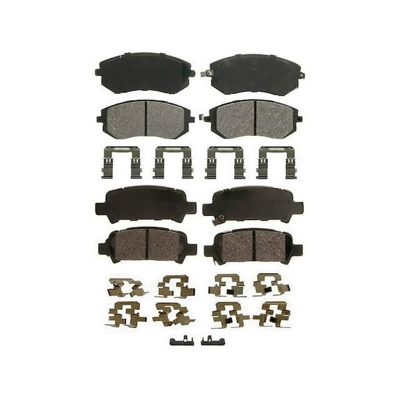 Brake Pad Set - Compatible with 2002 - 2004, 2008 Subaru Legacy 2003