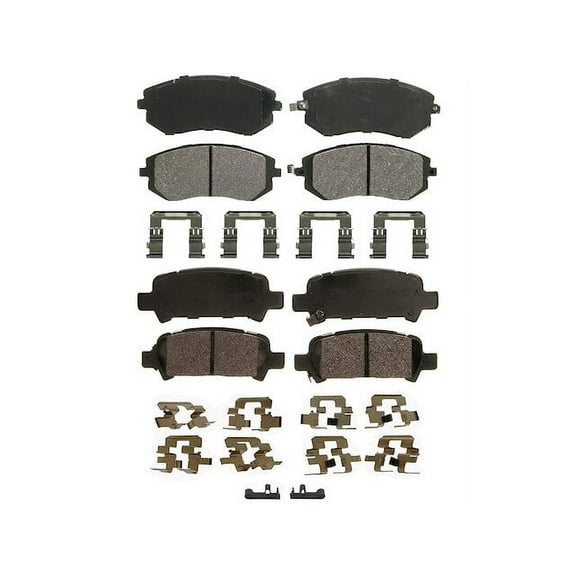 Brake Pad Set - Compatible with 2002 - 2004 Subaru Outback 2003