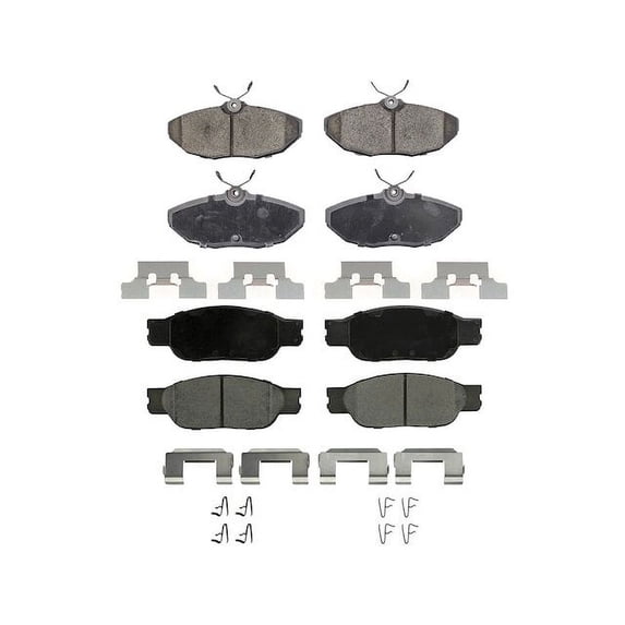 Brake Pad Set - Compatible with 2002 - 2005 Ford Thunderbird 2003 2004