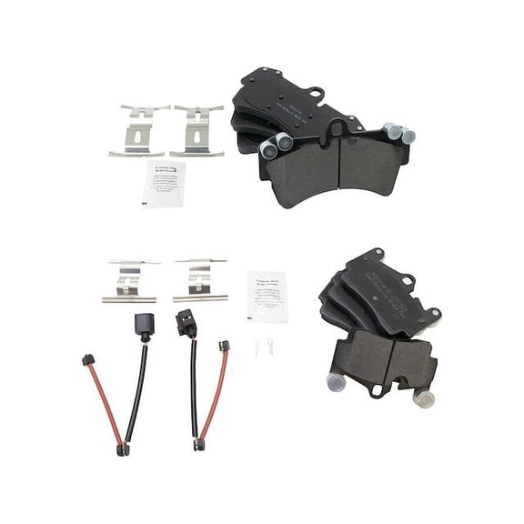 Brake Pad Set - Compatible with 2003 - 2006, 2008 - 2010 Porsche Cayenne GTS Turbocharged 2004 2005 2009