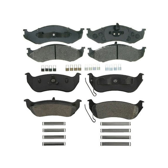 Brake Pad Set - Compatible with 2003 - 2006 Jeep Wrangler 2004 2005