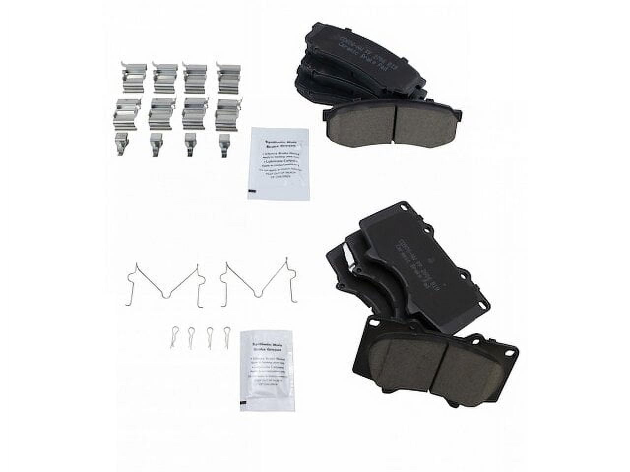 Brake Pad Set - Compatible with 2003 - 2007 Toyota Sequoia 2004 2005 ...