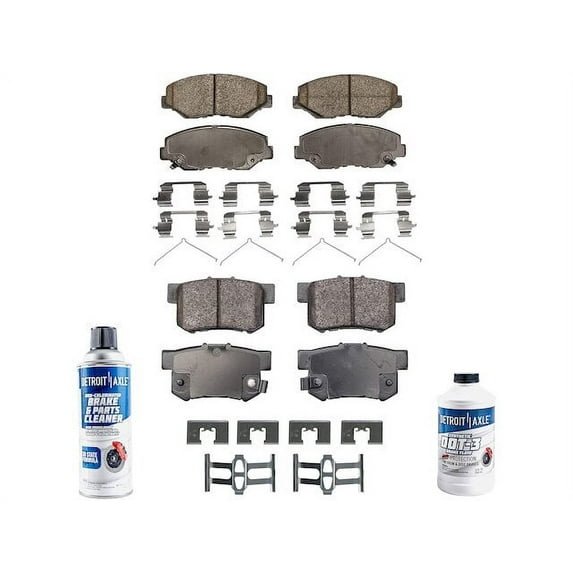 Brake Pad Set - Compatible with 2003 - 2011 Honda Element 2004 2005 2006 2007 2008 2009 2010