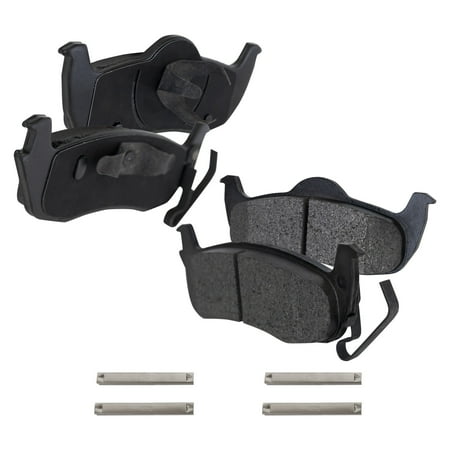 Brake Pad Set Compatible with 2005-2010 Jeep Grand Cherokee 2006-2010 Commander 6Cyl 8Cyl 3.7L 3.0L 4.7L 5.7L 3.6L Rear