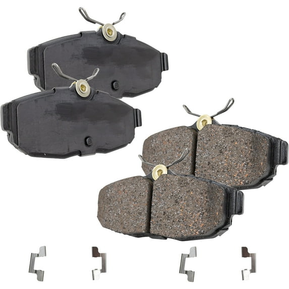 Brake Pad Set Compatible with 2005-2011 Ford Mustang 6Cyl 8Cyl 4.0L 4.6L 5.4L Rear