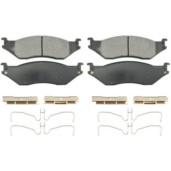 Brake Pad Set - Compatible with 2005 - 2016 Ford F-550 Super Duty 2006 2007 2008 2009 2010 2011 2012 2013 2014 2015