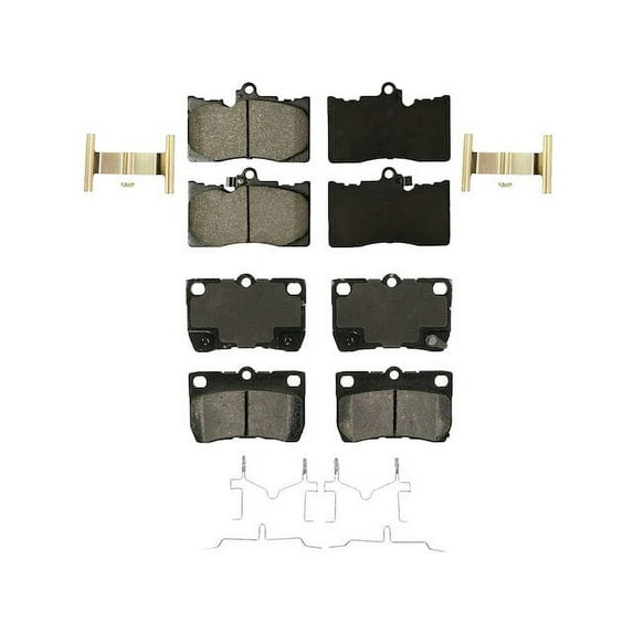 Brake Pad Set - Compatible with 2006 - 2007 GS430 Base