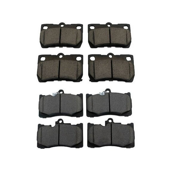 Brake Pad Set - Compatible with 2006 - 2013 IS350 2007 2008 2009 2010 2011 2012