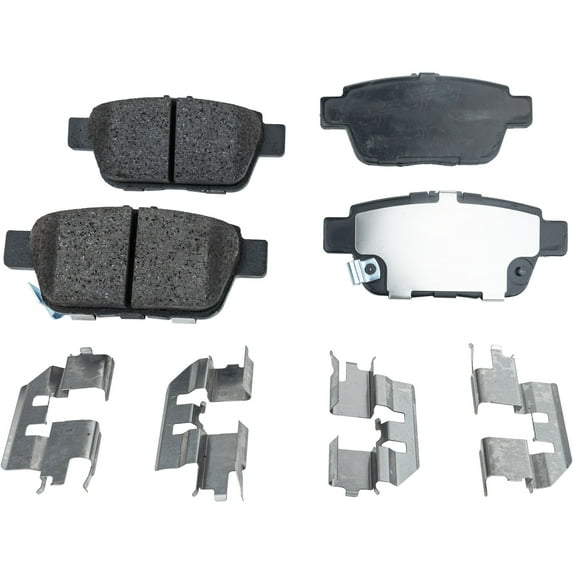 Brake Pad Set Compatible with 2006-2014 Honda Ridgeline 2009-2014 Acura TL 6Cyl 3.5L 3.7L Rear