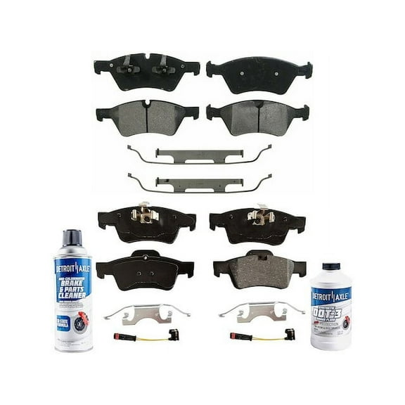 Brake Pad Set - Compatible with 2007 - 2012 Mercedes-Benz GL450 Base 2008 2009 2010 2011