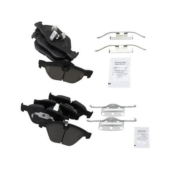 Brake Pad Set - Compatible with 2007 - 2013 BMW 328i 3.0L 6-Cylinder Naturally Aspirated 2008 2009 2010 2011 2012
