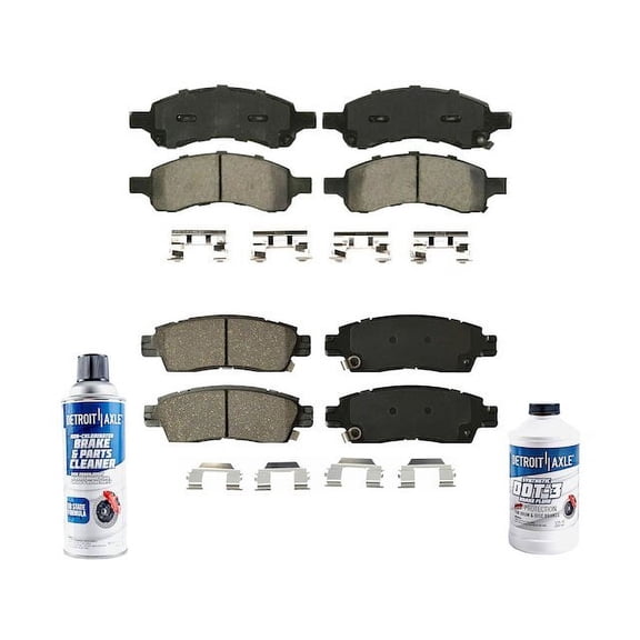 Brake Pad Set - Compatible with 2007 - 2016 GMC Acadia 2008 2009 2010 2011 2012 2013 2014 2015