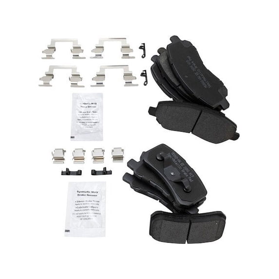 Brake Pad Set - Compatible with 2007 - 2017 Jeep Patriot 2008 2009 2010 2011 2012 2013 2014 2015 2016