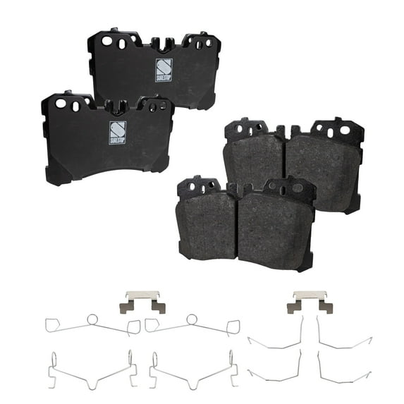 Brake Pad Set Compatible with 2007-2017 Lexus LS460 2008-2016 LS600h 8Cyl 4.6L 5.0L Front