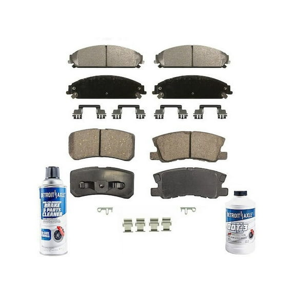 Brake Pad Set - Compatible with 2008 - 2009 Dodge Caliber S.R.T.4