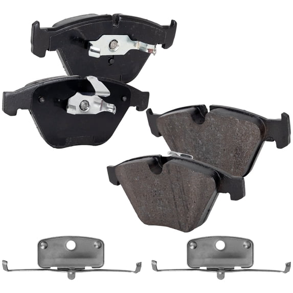 Brake Pad Set Compatible with 2008-2010 BMW 528i 2009-2010 xDrive 6Cyl 3.0L Front