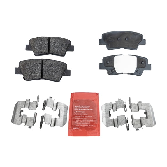 Brake Pad Set Compatible with 2008-2010 Hyundai Sonata 2010-2013 Kia Soul 4Cyl 6Cyl 2.4L 3.3L Rear