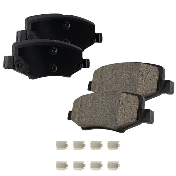 Brake Pad Set Compatible with 2008-2012 Jeep Liberty 2007-2011 Dodge Nitro 6Cyl 4Cyl 3.7L 4.0L 1.4L Rear