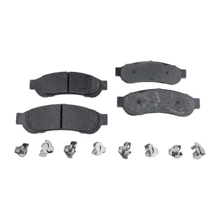 Brake Pad Set Compatible with 2008-2013 Ford F-250 Super Duty 2005-2012 F-350 10Cyl 8Cyl 6.8L 5.4L 6.2L 6.7L 6.4L 6.0L Rear