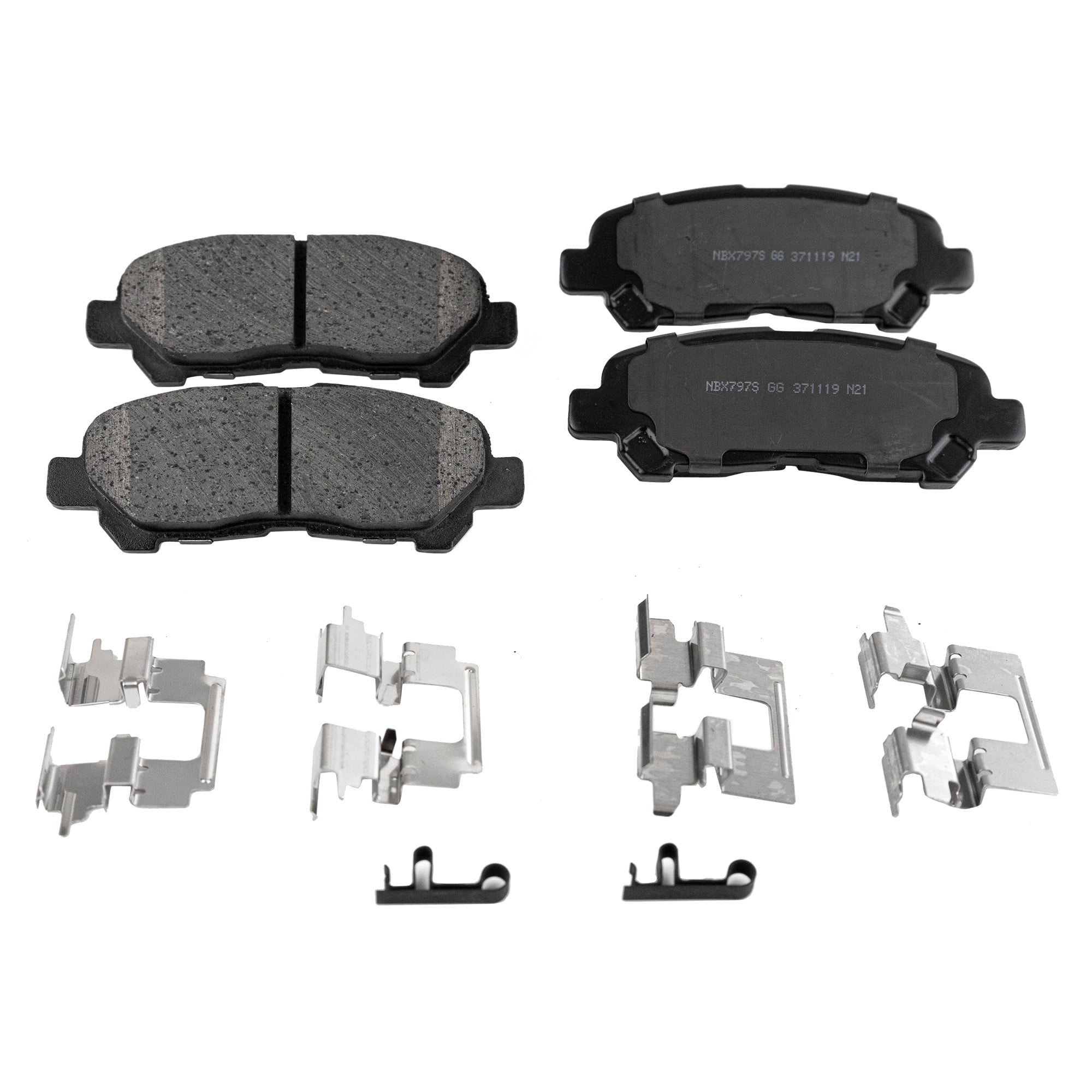 Brake Pad Set Compatible with 2008-2013 Toyota Highlander Rear