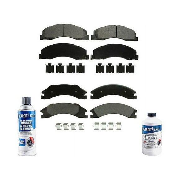 Brake Pad Set - Compatible with 2009 - 2010 Ford E-450 Super Duty Base
