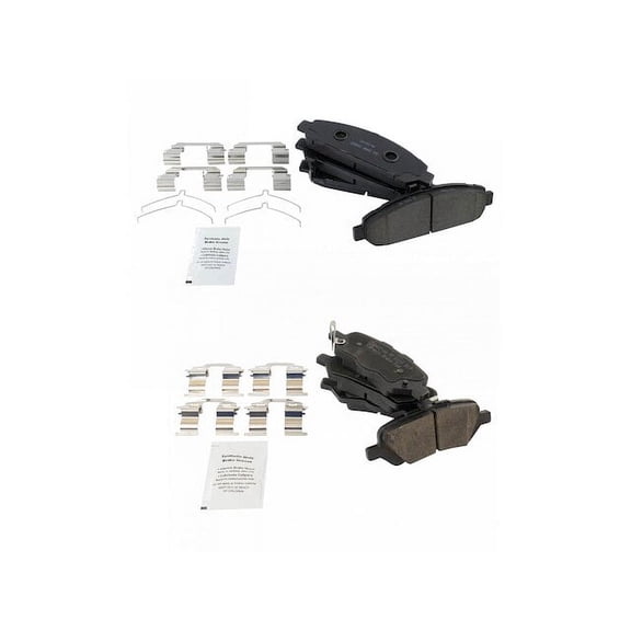 Brake Pad Set - Compatible with 2009 - 2015 Toyota Venza 2010 2011 2012 2013 2014