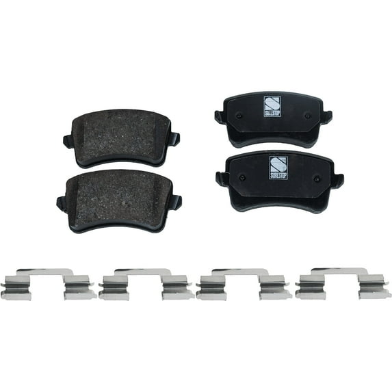 Brake Pad Set Compatible with 2009-2016 Audi A4 2009-2017 Q5 4Cyl 6Cyl 2.0L 3.0L 3.2L Rear