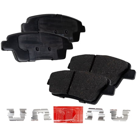 Brake Pad Set Compatible with 2010-2016 Hyundai Genesis 2017 G80 8Cyl 6Cyl 4.6L 3.8L 5.0L Rear