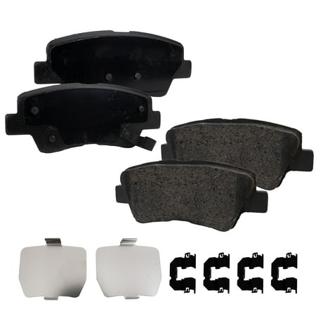 Brake Pad Set Compatible with 2011-2015 Hyundai Sonata 2011-2016 Kia Optima 4Cyl 6Cyl 2.4L 2.0L 2.5L Rear