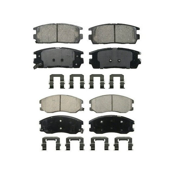 Brake Pad Set - Compatible with 2012 - 2015 Chevy Captiva Sport 2013 2014