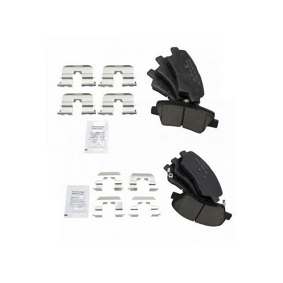 Brake Pad Set - Compatible with 2012 - 2017 Kia Rio 2013 2014 2015 2016