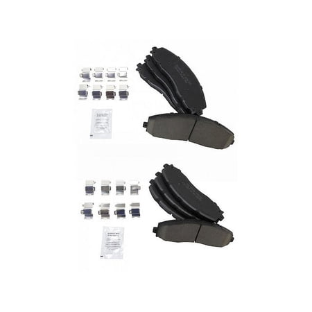 Brake Pad Set - Compatible with 2013 - 2016 Ford F-450 Super Duty 2014 2015