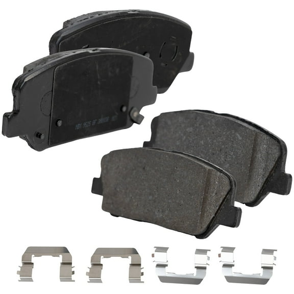 Brake Pad Set Compatible with 2013-2017 Hyundai Veloster 2014-2016 Kia Forte Koup 4Cyl 1.6L Front