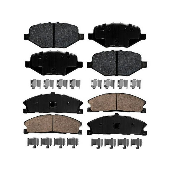 Brake Pad Set - Compatible with 2013 - 2019 Ford Taurus SHO 2014 2015 2016 2017 2018