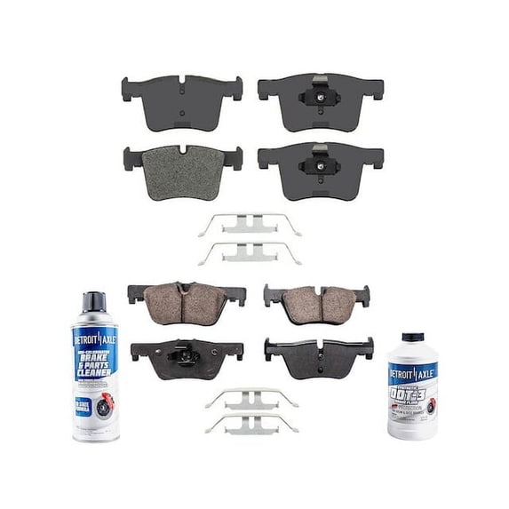Brake Pad Set - Compatible with 2014 - 2018 BMW 328d Base 2015 2016 2017