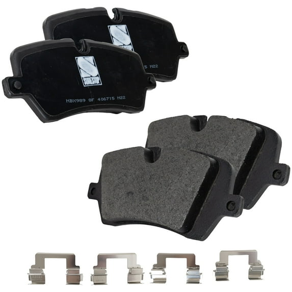 Brake Pad Set Compatible with 2014-2022 Land Rover Range Sport 2013-2021 6Cyl 8Cyl 3.0L 5.0L Rear