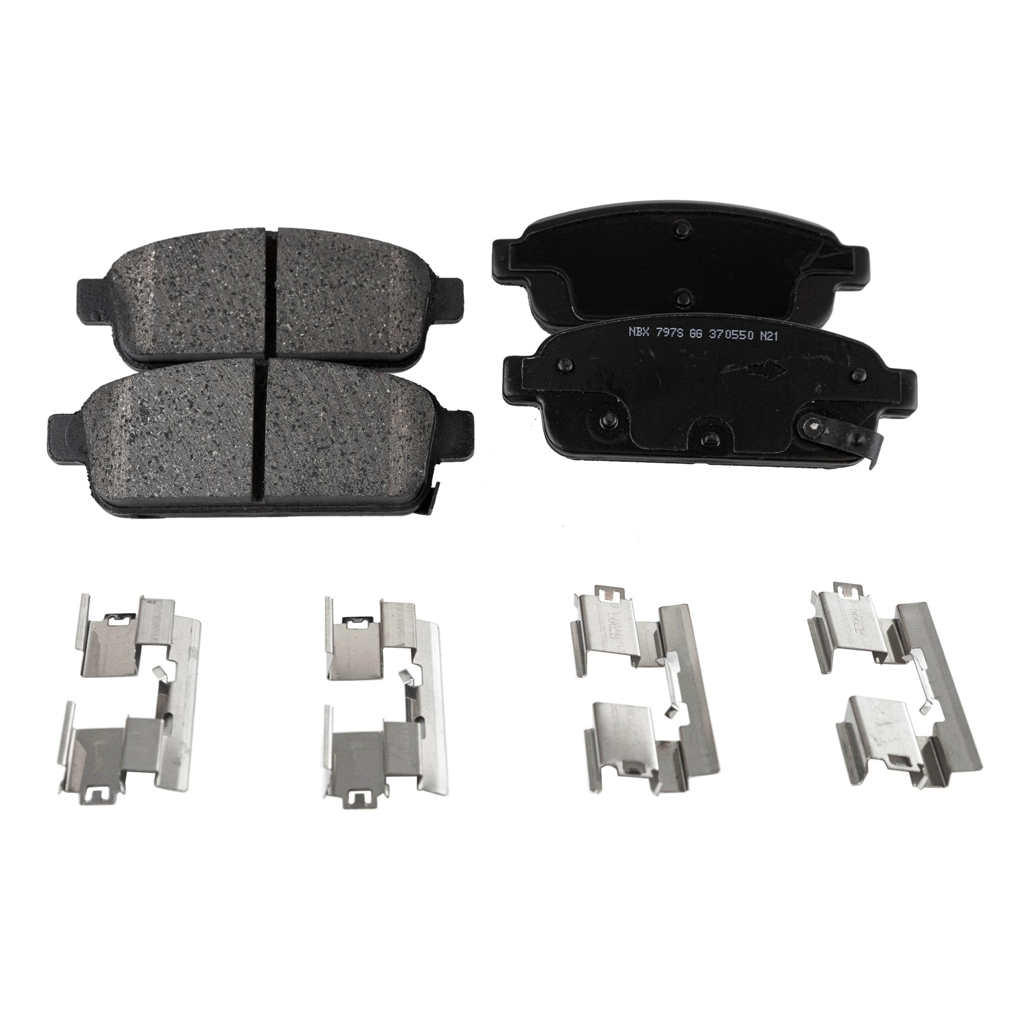 Brake Pad Set Compatible with 20162019 Buick Cascada Rear