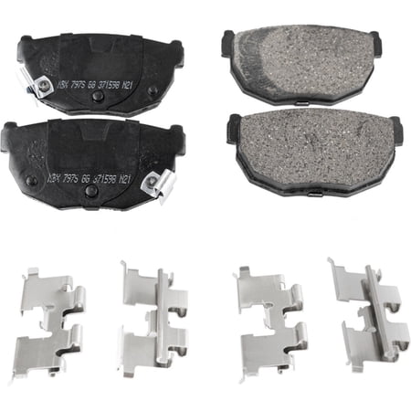 Brake Pad Set For 91-93 240SX Coupe 91-93 240SX Hatchback Rear 2-Wheel Set RWD