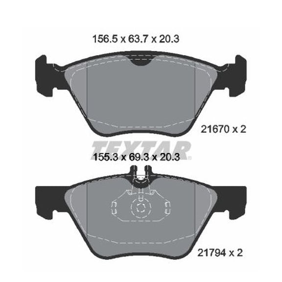 Brake Pad SetREO 216702001