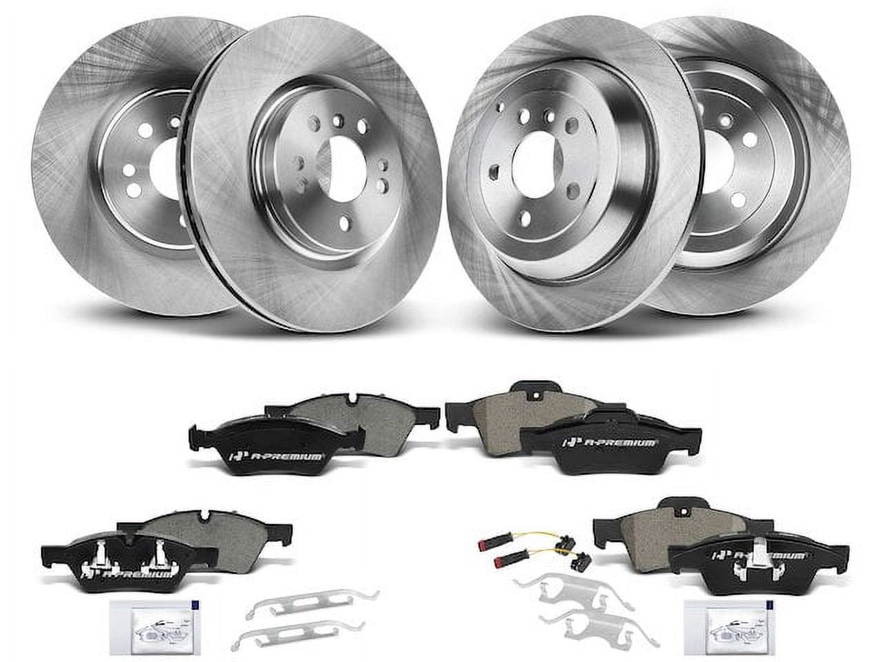 Brake Pad and Rotor Kit 12 - Compatible with 2006 - 2011 Mercedes-Benz