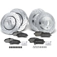 thumbnail image 1 of Brake Pad and Rotor Kit 12 - Compatible with 2008 - 2012 Chrysler Town & Country 2009 2010 2011, 1 of 2