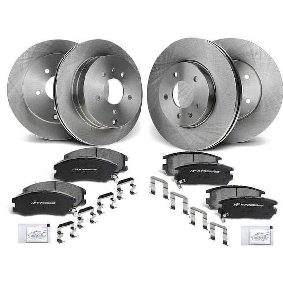 Brake Pad and Rotor Kit 12 - Compatible with 2012 - 2015 Chevy Captiva Sport 2013 2014