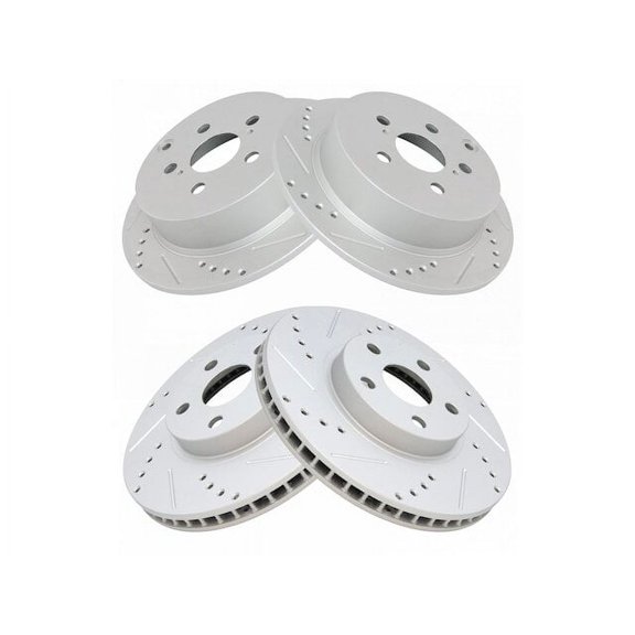 Brake Pad and Rotor Kit 4 Piece - Compatible with 2000 - 2005 Toyota Celica GTS 2001 2002 2003 2004