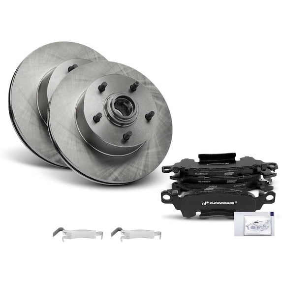 Brake Pad and Rotor Kit 6 - Compatible with 1970 - 1972 Buick GS 455 7.5L V8 Gas - Autopart Premium