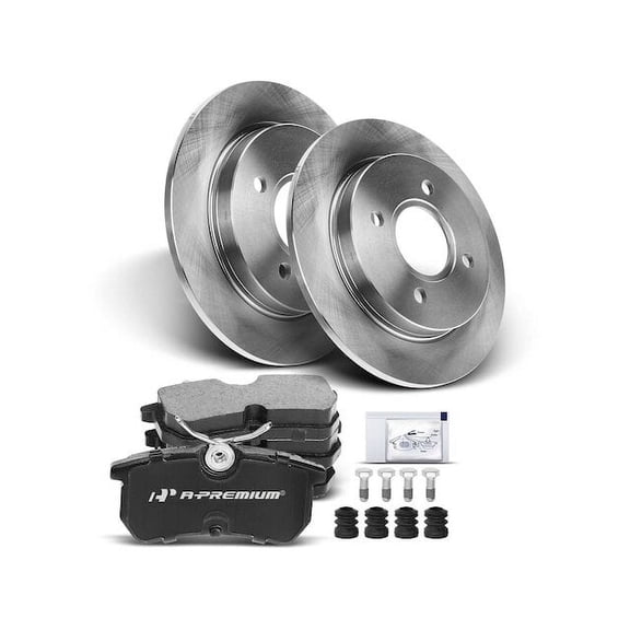 Brake Pad and Rotor Kit 6 - Compatible with 2014 - 2019 Ford Fiesta ST 1.6L 4-Cylinder - Autopart Premium