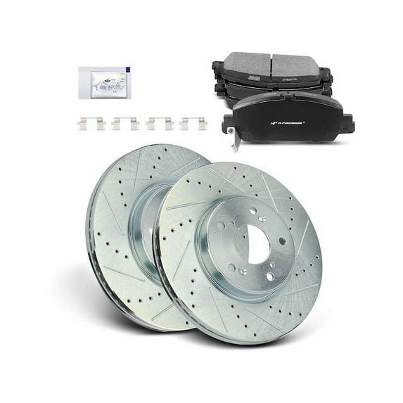 Brake Pad and Rotor Kit 6 - Compatible with 2016 - 2022 Honda HR-V 1.8L 4-Cylinder 2017 2018 2019 2020 2021