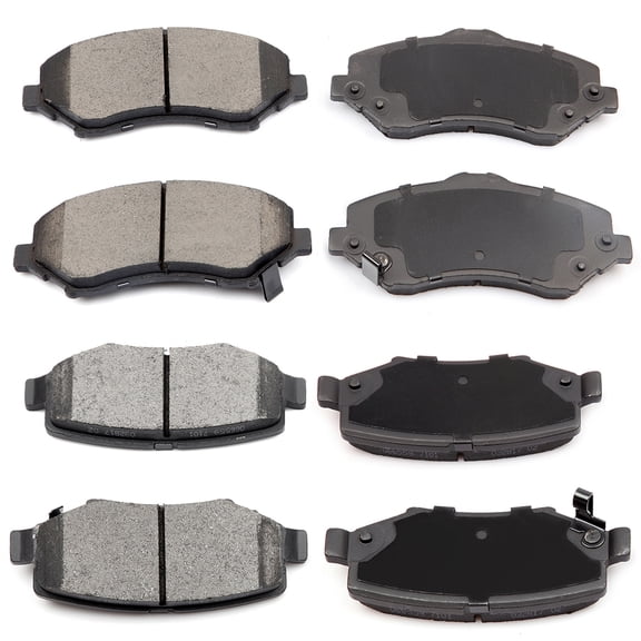 Brake Pads,ECCPP 8pcs Ceramic Disc Brake Kits fit for 2007-2011 for Dodge Nitro,2008-2012 for Jeep Liberty,2007-2017 for Jeep Wrangler,2018 for Jeep Wrangler JK 68003701AA EHT1274H